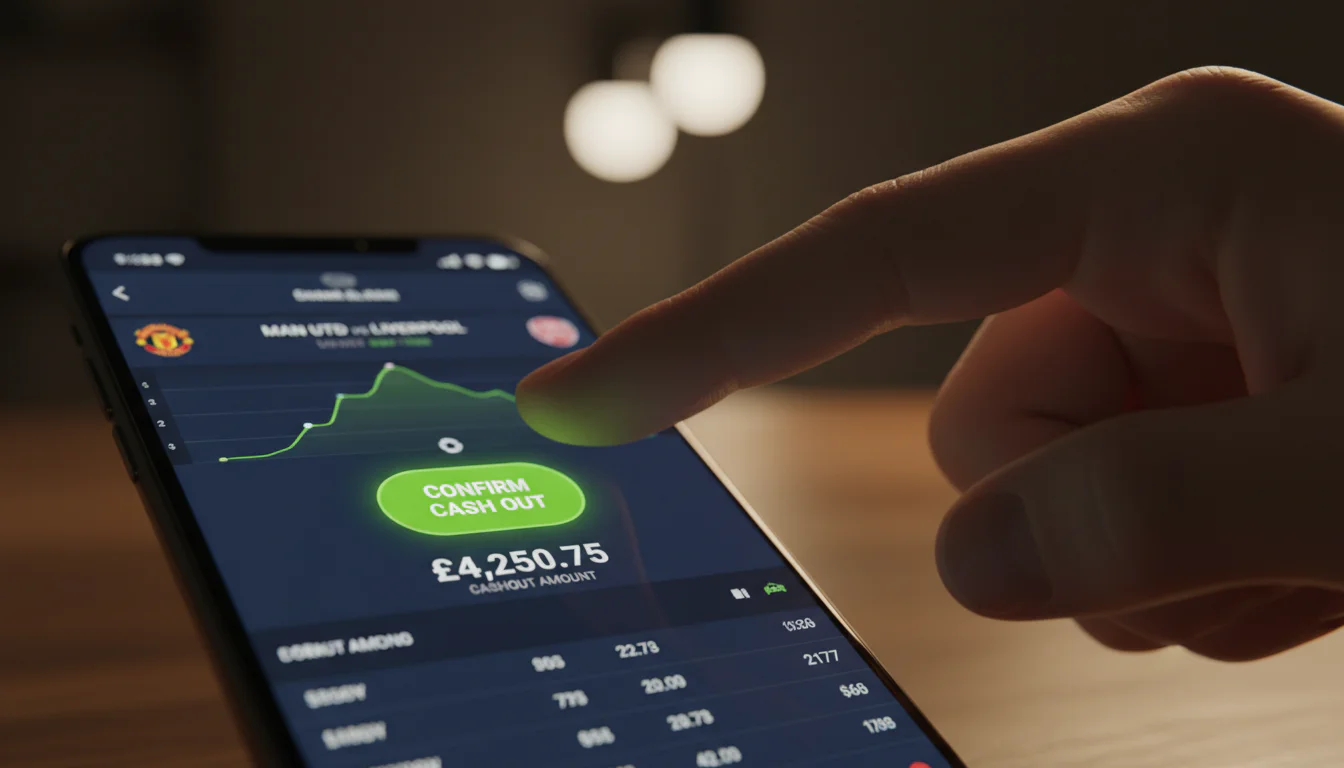 Vinger zweeft boven een groene bevestigingsknop op een smartphonescherm