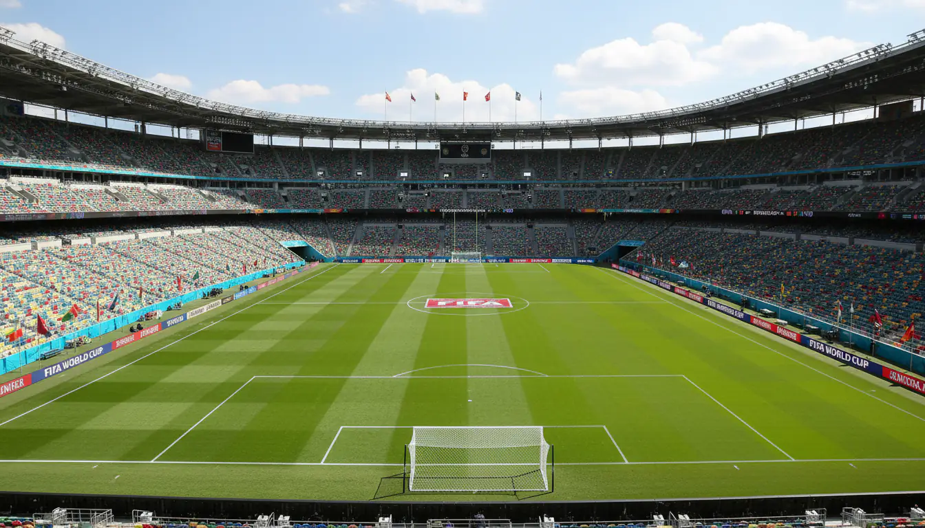 Groot voetbalstadion in de Verenigde Staten klaar voor een WK-wedstrijd